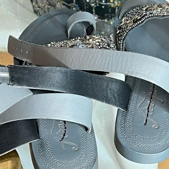 Free People Sun Peaks Embellished Sandals/ size 36