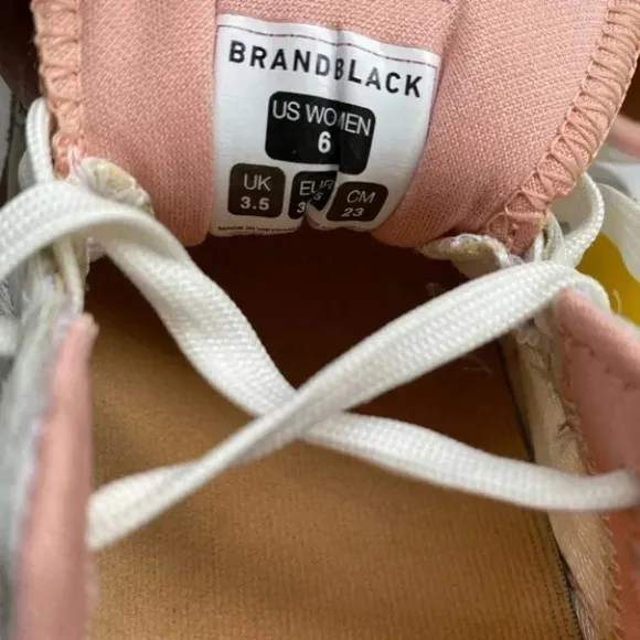 Free People x BrandBlack Chunky White Pink Nebula Platform Sneaker