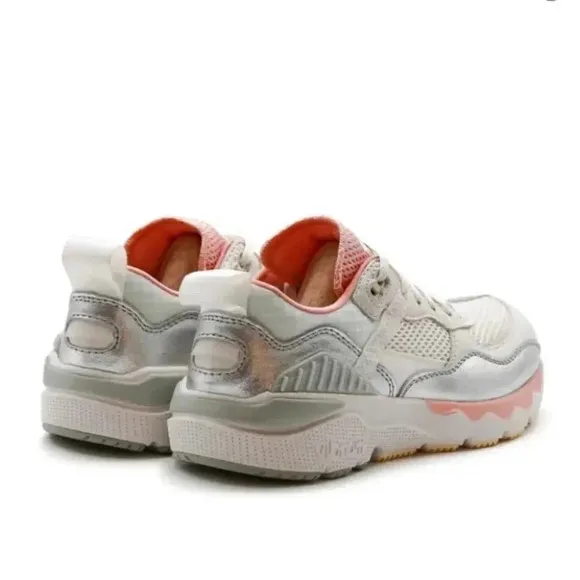 Free People x BrandBlack Chunky White Pink Nebula Platform Sneaker