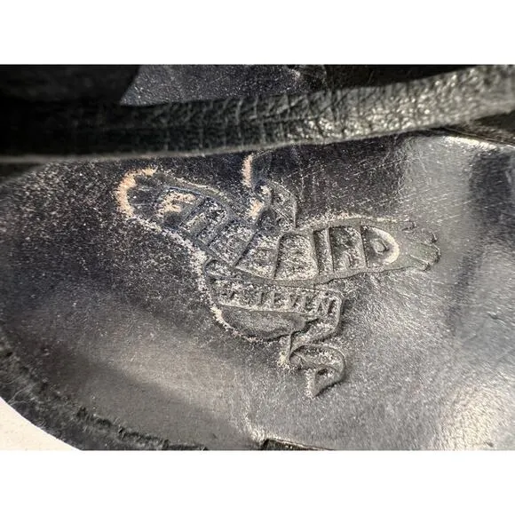 Freebird by Steven Hippy Women's Black Lace Up Flat Sandals Size 11