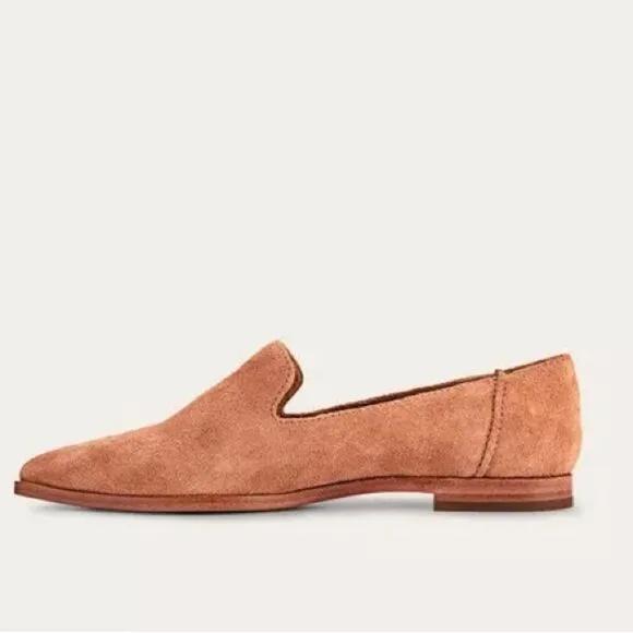 Frye Kenzie Venetian Slip On Loafers Pointed Toe Suede Leather Flats Sz 11