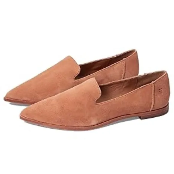 Frye Kenzie Venetian Slip On Loafers Pointed Toe Suede Leather Flats Sz 11