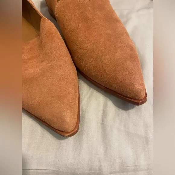 Frye Kenzie Venetian Slip On Loafers Pointed Toe Suede Leather Flats Sz 11