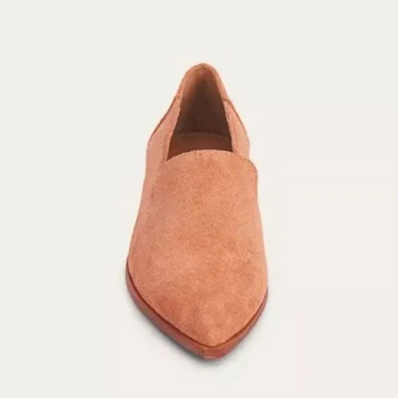 Frye Kenzie Venetian Slip On Loafers Pointed Toe Suede Leather Flats Sz 11