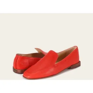 Frye Women's Claire Venetian Leather Loafers Red size 9 Academia Office Career