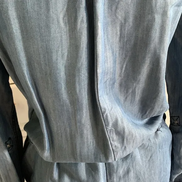 G-Star RAW Denim CL New Boyfriend Shirt Dress Women’s Snap Front Size Medium