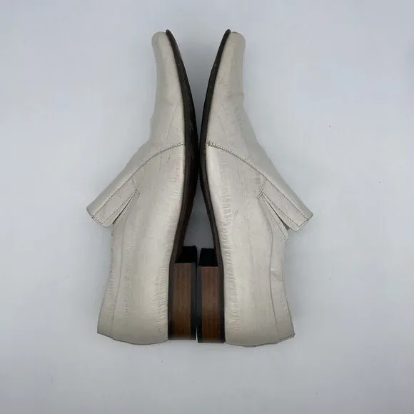 Galliano Lavorazione Artigiana Dress Loafers Men’s US 7 / 40 White Leather Italy