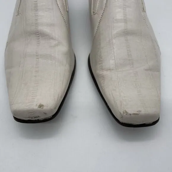 Galliano Lavorazione Artigiana Dress Loafers Men’s US 7 / 40 White Leather Italy