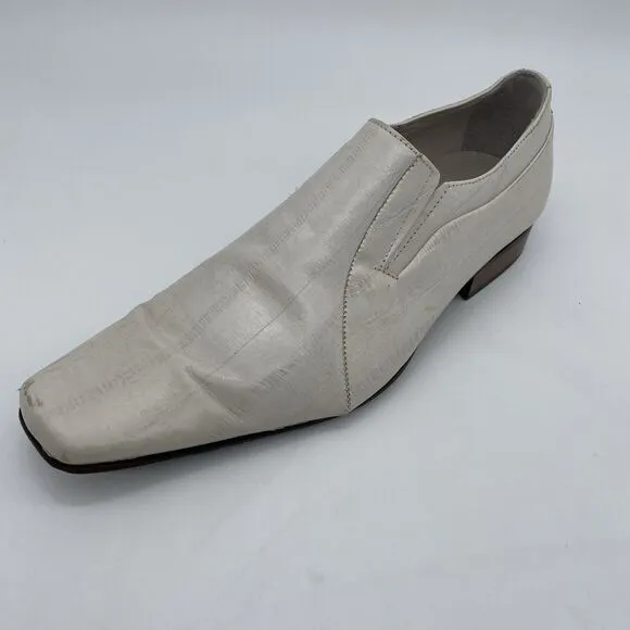 Galliano Lavorazione Artigiana Dress Loafers Men’s US 7 / 40 White Leather Italy