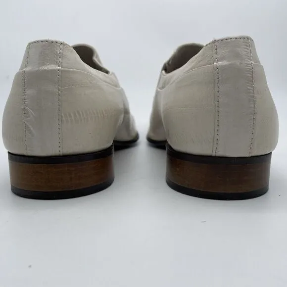 Galliano Lavorazione Artigiana Dress Loafers Men’s US 7 / 40 White Leather Italy