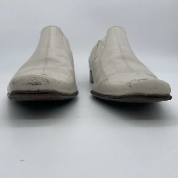 Galliano Lavorazione Artigiana Dress Loafers Men’s US 7 / 40 White Leather Italy