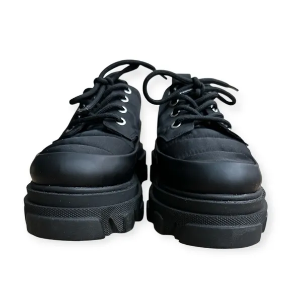 GANNI Nylon Winter Hybrid Derbys Brogues 37