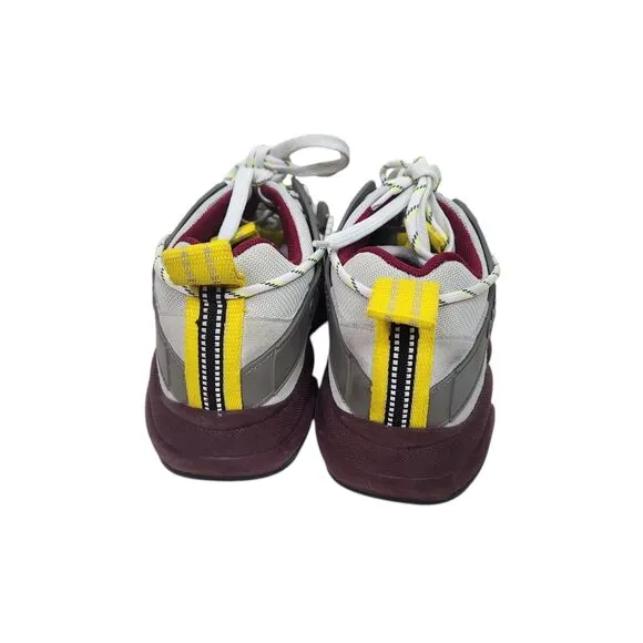GANNI Shoes Womens EU 41 US 11 Grey Tech Chunky Mixed-Media Sneakers Luxury