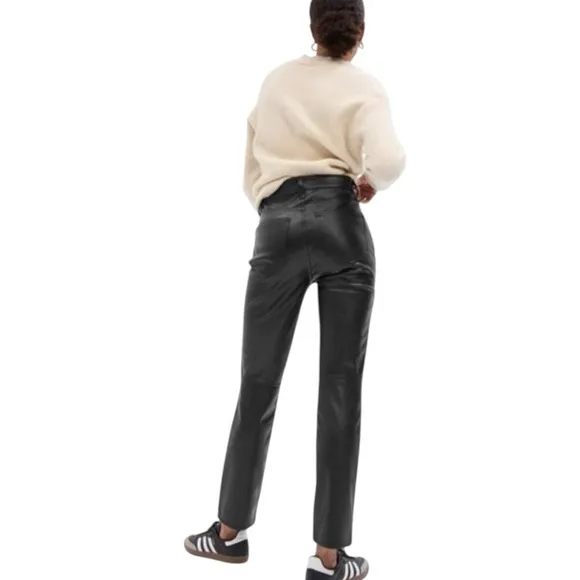 GAP Vintage Slim High Rise Faux Leather Jeans| Pants – Size 29 | 8