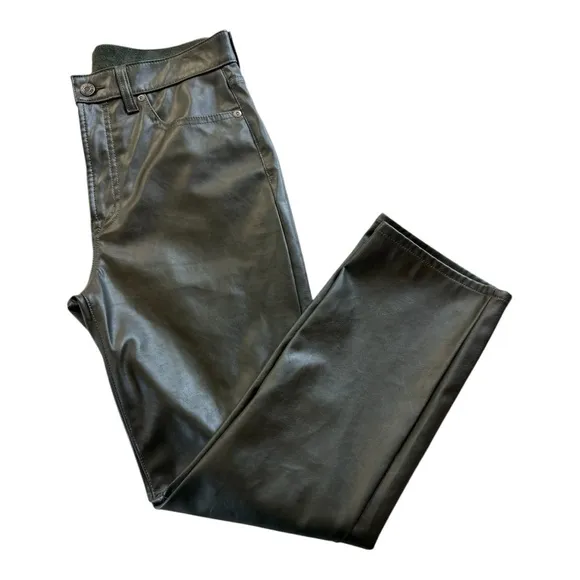 GAP Vintage Slim High Rise Faux Leather Jeans| Pants – Size 29 | 8