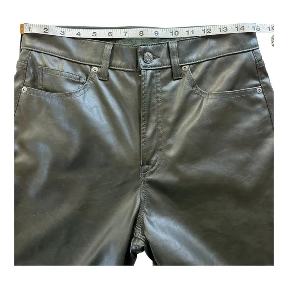 GAP Vintage Slim High Rise Faux Leather Jeans| Pants – Size 29 | 8