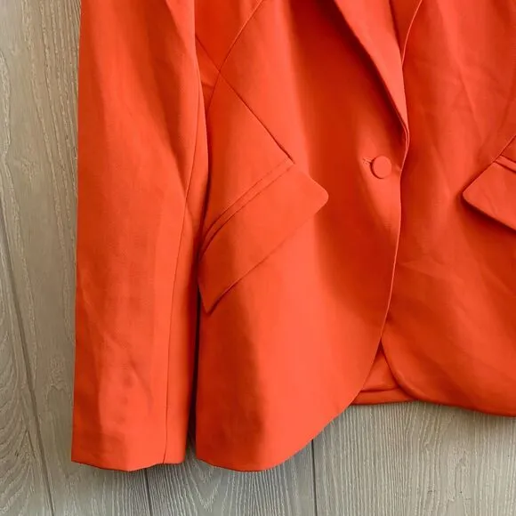 Generation Love Hudson Crepe Blazer Papaya Small NWT