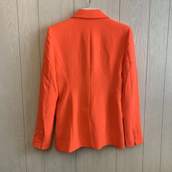 Generation Love Hudson Crepe Blazer Papaya Small NWT