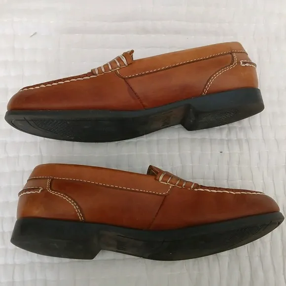 GH BASS - 8.5 US Mens - Leather Tan   loafers In EUC