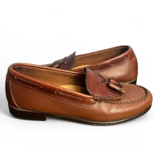 G.H. Bass &amp; Co - Women's Weejuns Leather Tassle Loafers Brown - Sz. 8.5