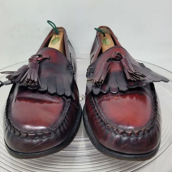 GH Bass Co VTG Weejuns Sz 13C Loafer OxBlood Brown Tassel Dress Shoe Made in USA