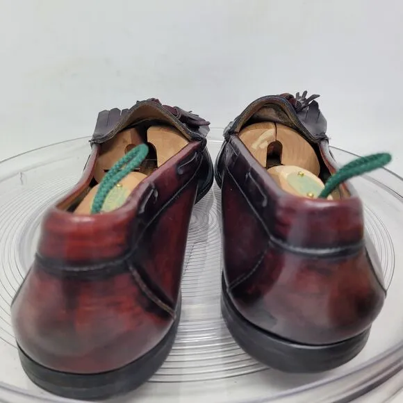 GH Bass Co VTG Weejuns Sz 13C Loafer OxBlood Brown Tassel Dress Shoe Made in USA
