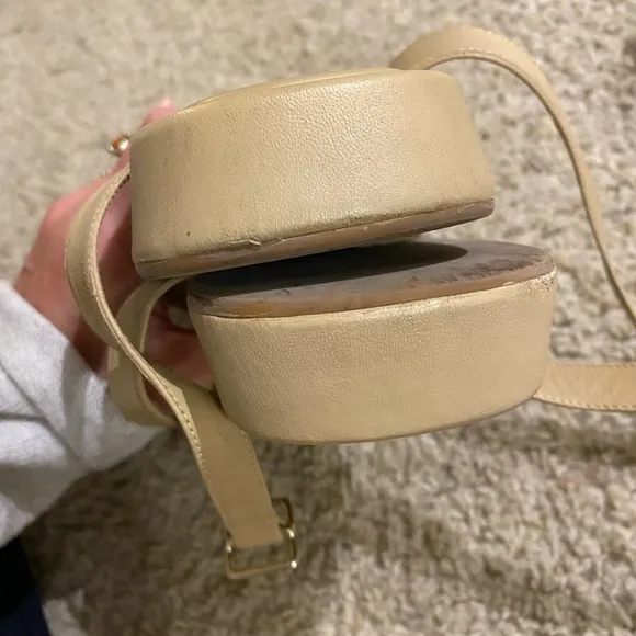 Gia Borghini x RHW Women's Rosie 18 Beige Leather Strappy Sandals Size 38