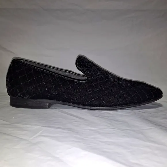 Giorgio Brutini Chatwal Dress Velvet Shoes/Loafers Men's Size 7.5M Quilted Black