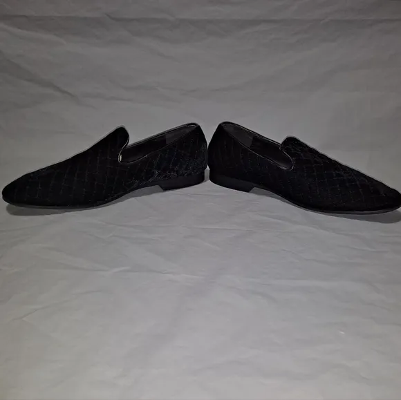 Giorgio Brutini Chatwal Dress Velvet Shoes/Loafers Men's Size 7.5M Quilted Black