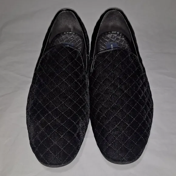 Giorgio Brutini Chatwal Dress Velvet Shoes/Loafers Men's Size 7.5M Quilted Black