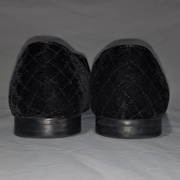 Giorgio Brutini Chatwal Dress Velvet Shoes/Loafers Men's Size 7.5M Quilted Black
