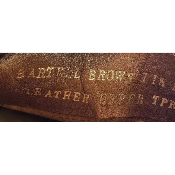 Giorgio Brutini Leather Loafers Tassel Woven Casual Comfort Bartell Brown 11.5M