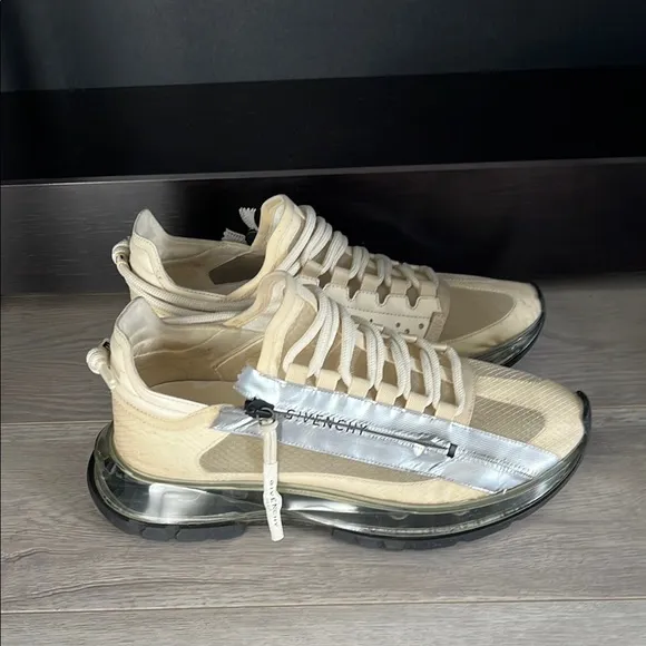 Givenchy Cream Chunky Sneakers! Super fun and stylish! Paid the full price $820!