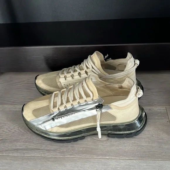 Givenchy Cream Chunky Sneakers! Super fun and stylish! Paid the full price $820!