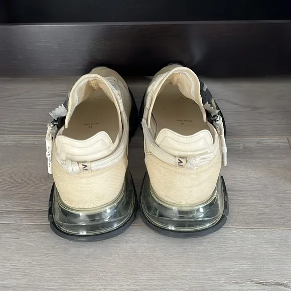 Givenchy Cream Chunky Sneakers! Super fun and stylish! Paid the full price $820!