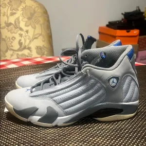 Gray and Blue jordan Sneakers