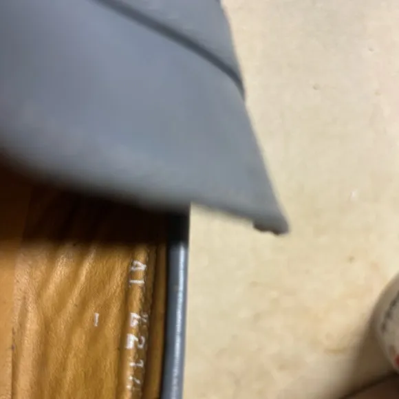 Gray Penny Loafers with Smooth Finish