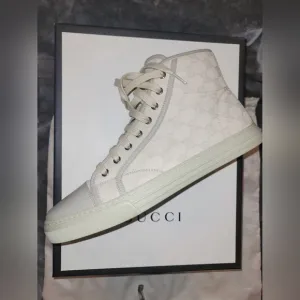 Gucci Beige High-Top Sneakers S10