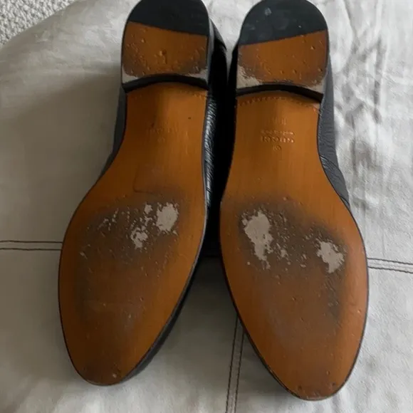 Gucci Black Leather Loafers