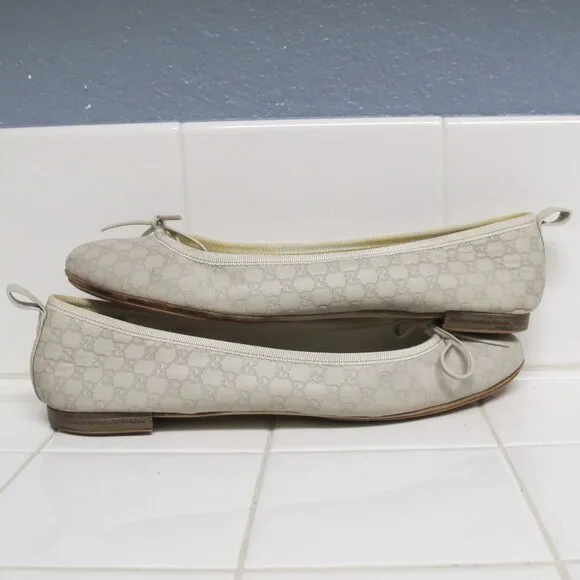 Gucci bow ballet flats
