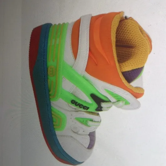 Gucci color block high top sneakers euro 26