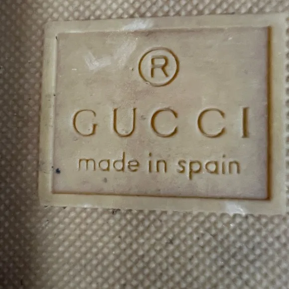 Gucci Double G Leather Espadrille Flats Size 8