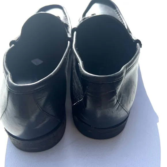 GUCCI horsebit black leather loafers 9D 9 D classic authentic