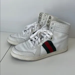 Gucci White High-Top Sneakers