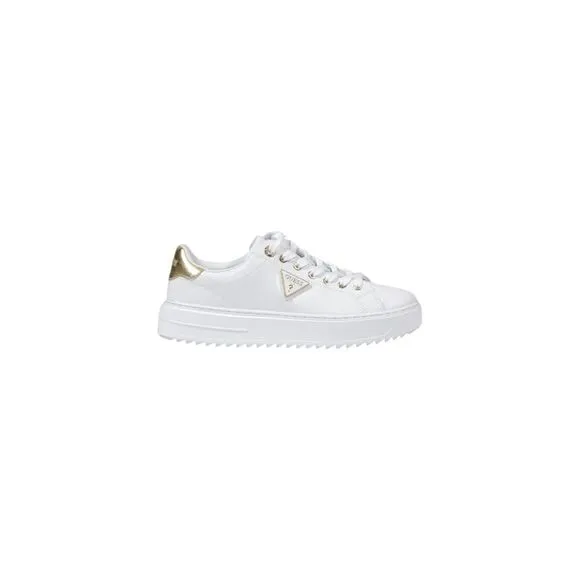 Guess Slip-On Polyurethane Lace-Up Sneakers Women White