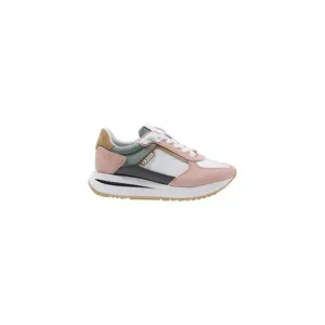 Guess Sporty Lace-Up Rubber Sole Sneakers Women Pink