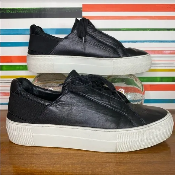 Helmet Lang Leather Low Top Sneaker size 37