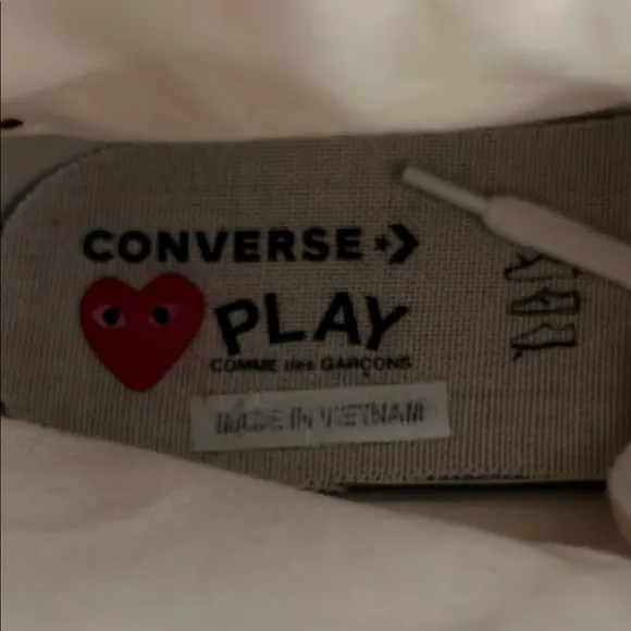 High-Top Sneakers with Red Heart Design