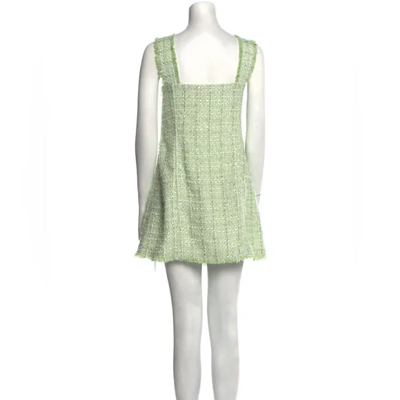 House of Harlow 1960 Green Tweed A-Line Mini Dress Size XL NEW