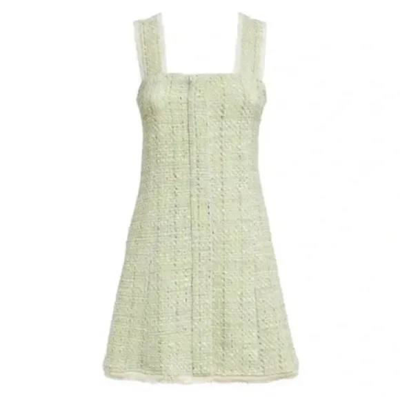 House of Harlow 1960 Green Tweed A-Line Mini Dress Size XL NEW